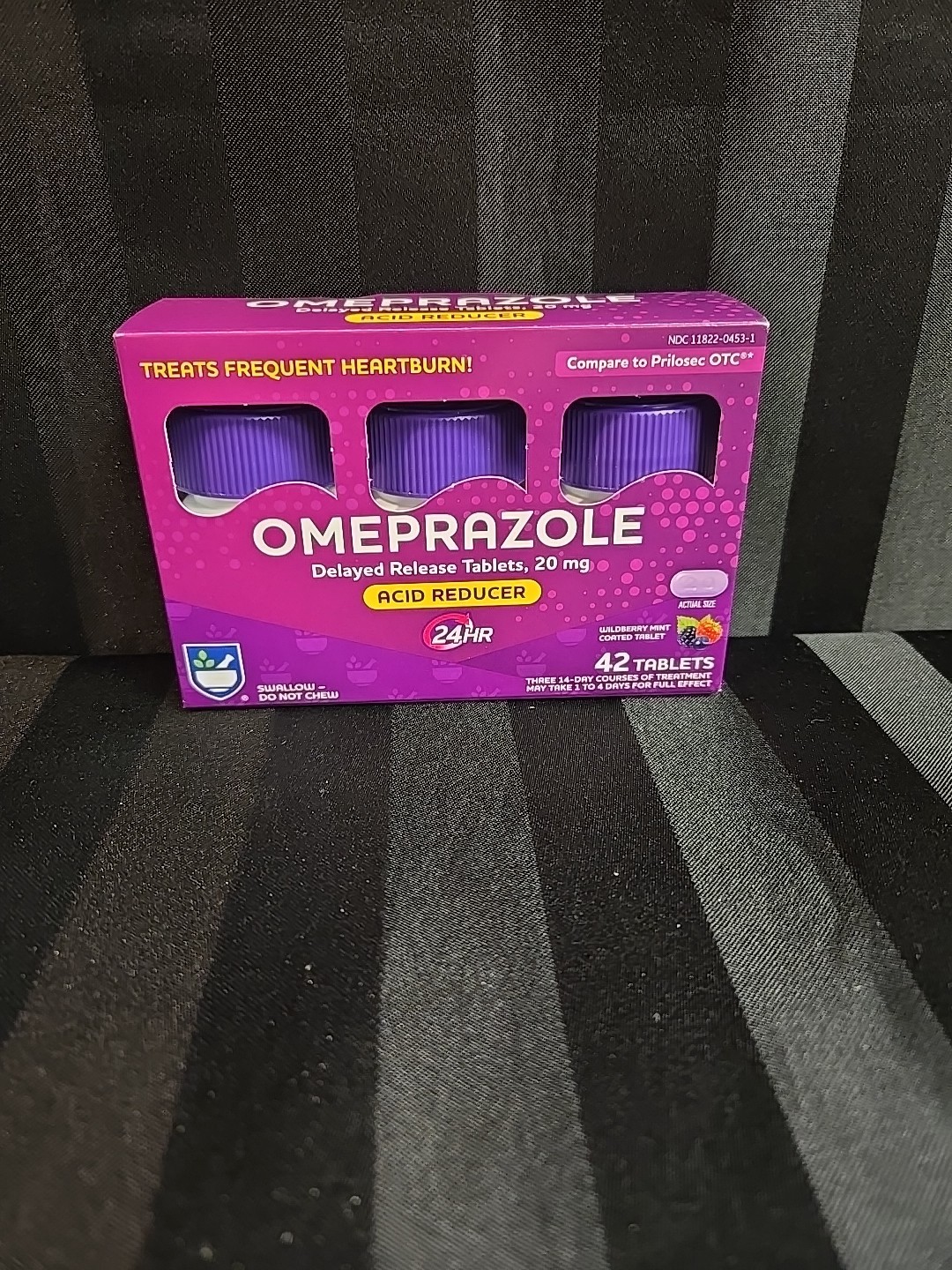 42 Tabs Wildberry Mint Coated 20mg Delayed Release Frequent Heartburn Exp 8/26
