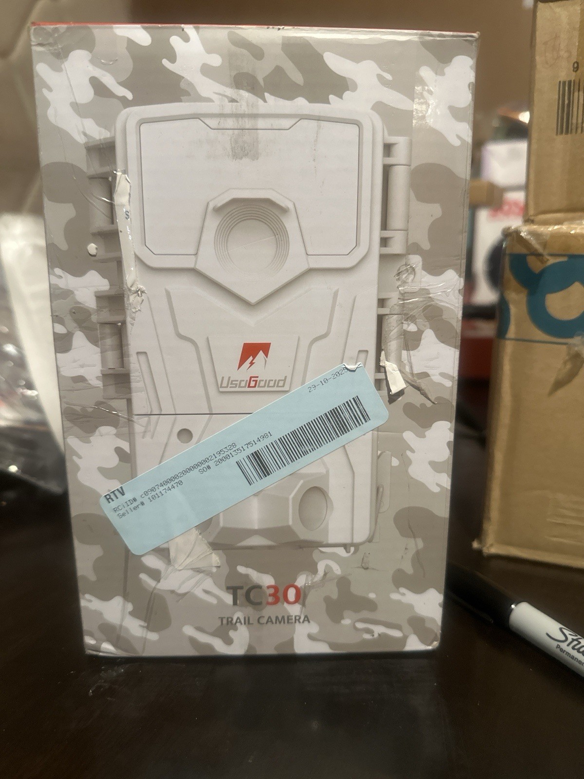Usogood TC30 Trail Camera White Gray Plastic Hunting MPN TC30 Model Usogood TC30