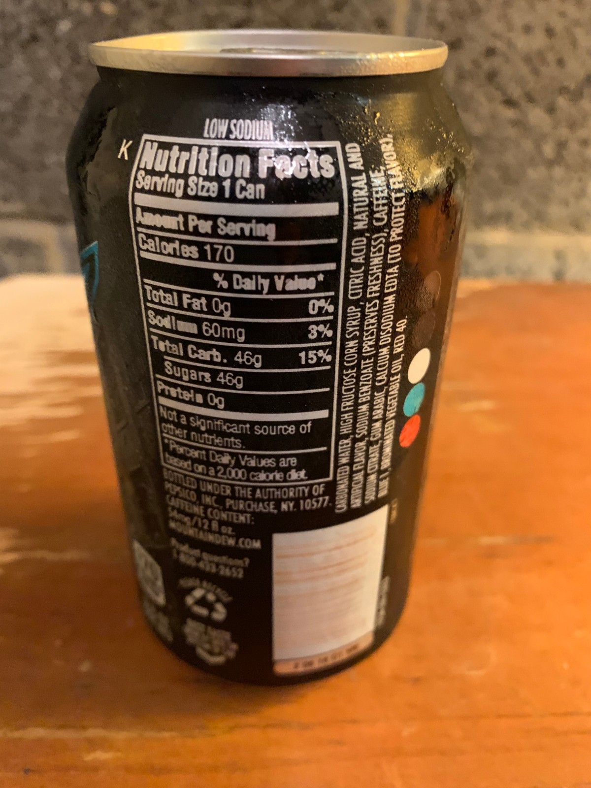 Mountain Dew Dark Berry Soda Can Full Rare Unopened