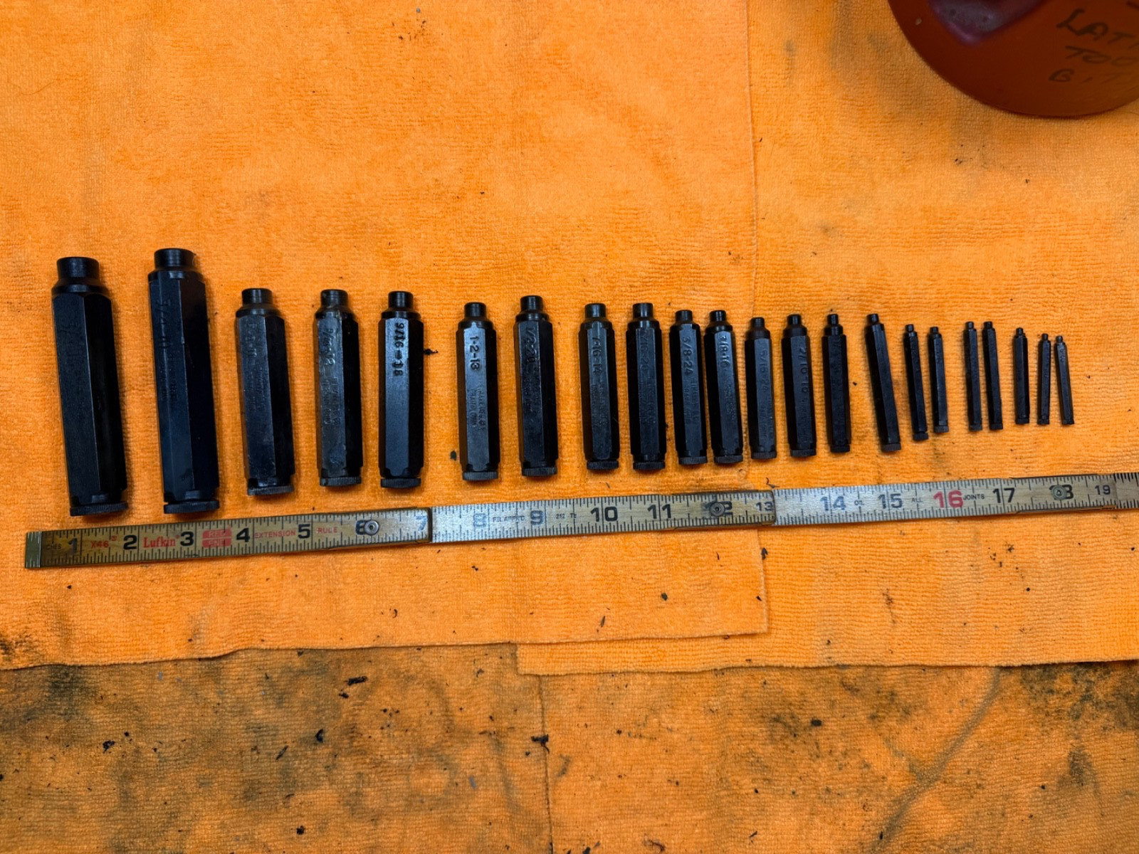 Vintage HEIMANN MFG Machinist Transfter Screw set (20) Sizes USA