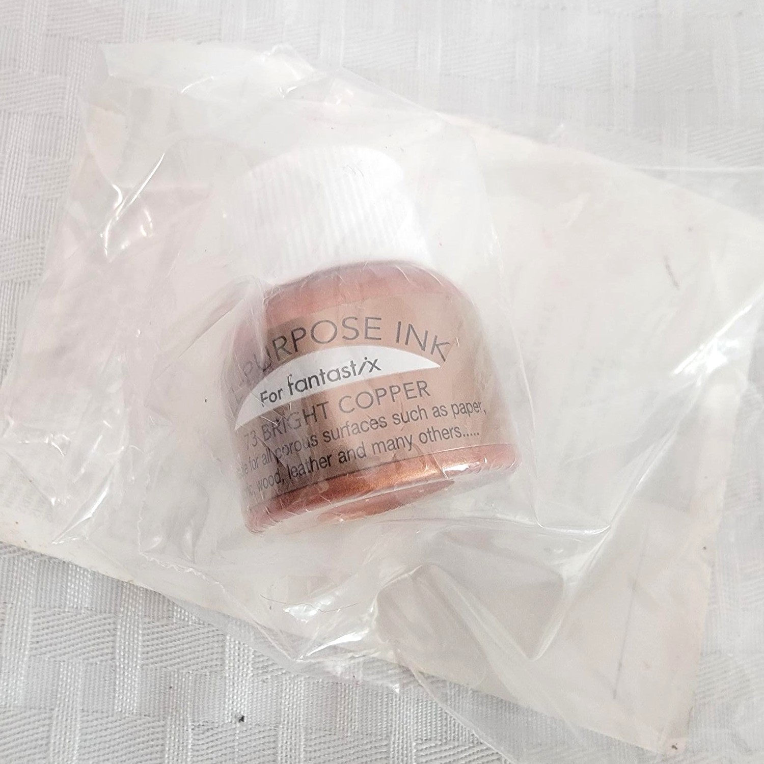Stampin' Up! BRIGHT COPPER SHIMMER PAINT 73, Tsukineko All Purpose Ink