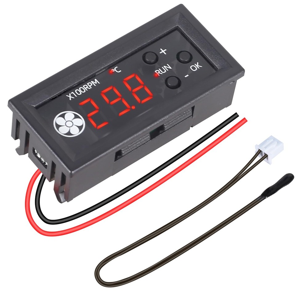 Fan Temperature Controller,DC 12V PWM 4-Wire Fan Speed Controller Module9695