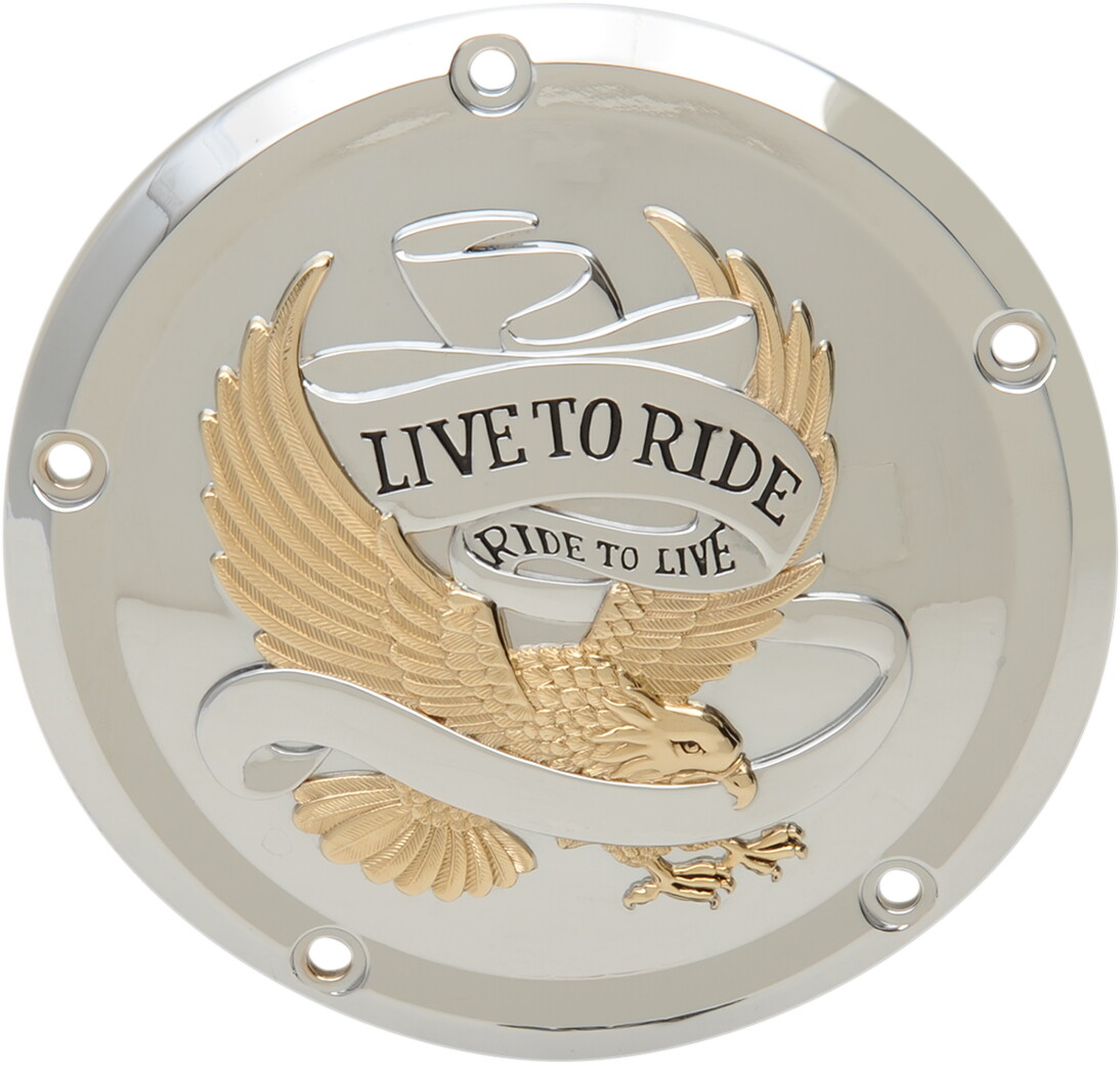 Gold 5-Hole Live to Ride Derby Cover Harley Street Glide ST FLHXST 2022-2023