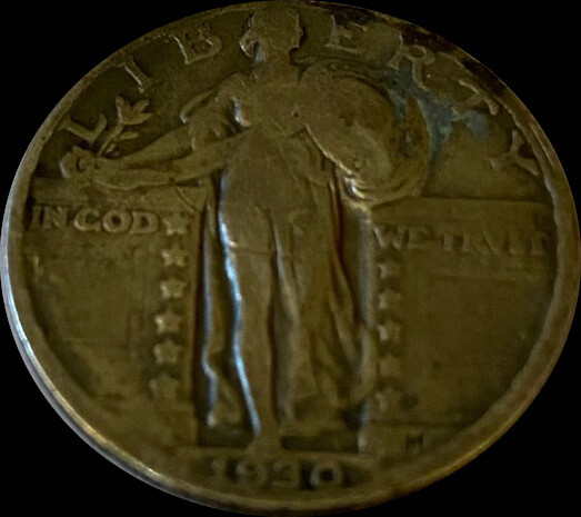 1930 Standing Liberty Quarter Fine Grade 90% Silver