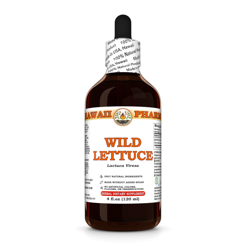 Wild Lettuce (Lactuca Virosa) Dried Herb Liquid Herbal Extract