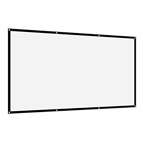 120 inch Projector Screen, 16:9 Foldable Portable Projection Screen, Non