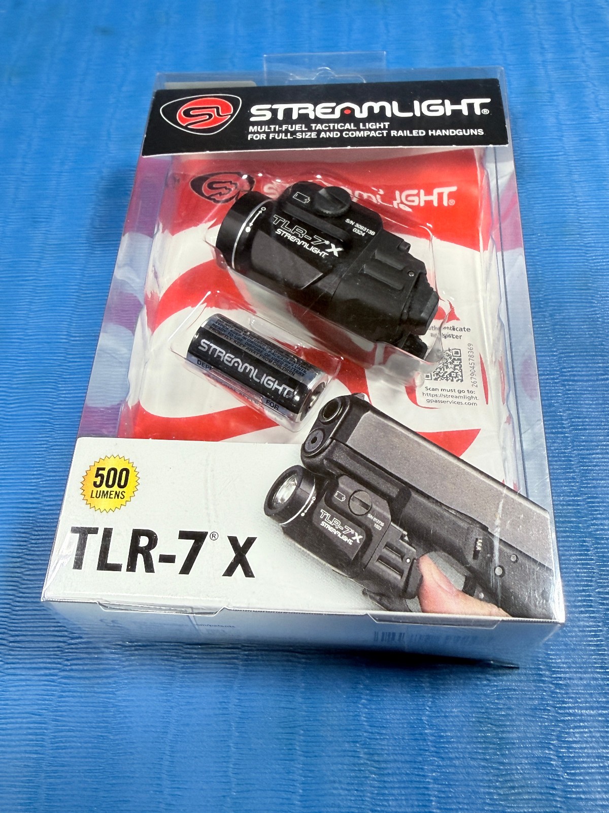 Streamlight TLR-7 X  Pistol Weapon LED Light Black Anodized 500 LUMENS
