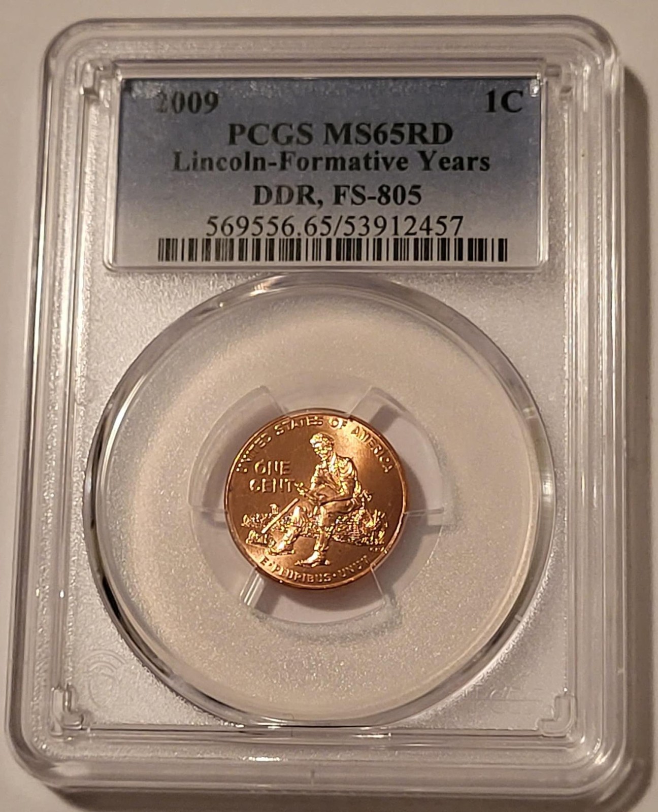 2009 Lincoln Bicentennial Cent Formative Years DDR FS-805 MS65 RED PCGS