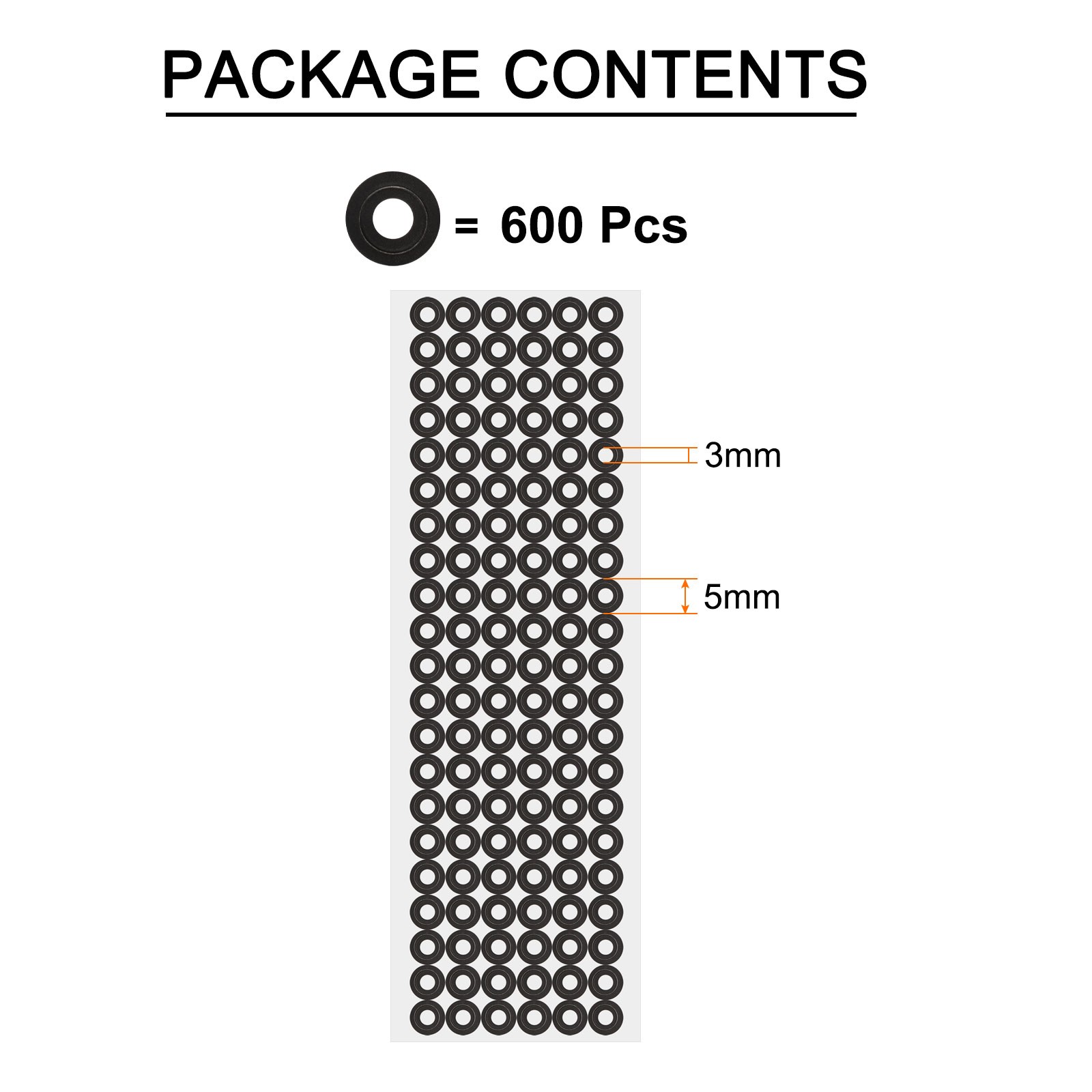 600 Pcs 3D Scanner Markers 3mm for 3D Scanner, 3D Tracking Dots