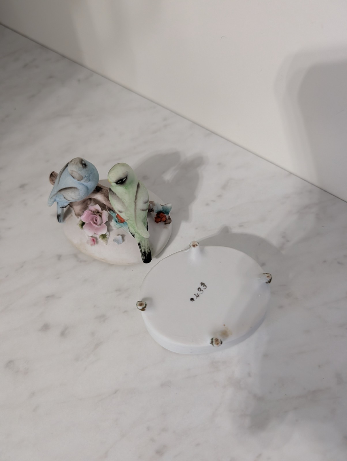 Parrot Pair Two pc Trinket Box
