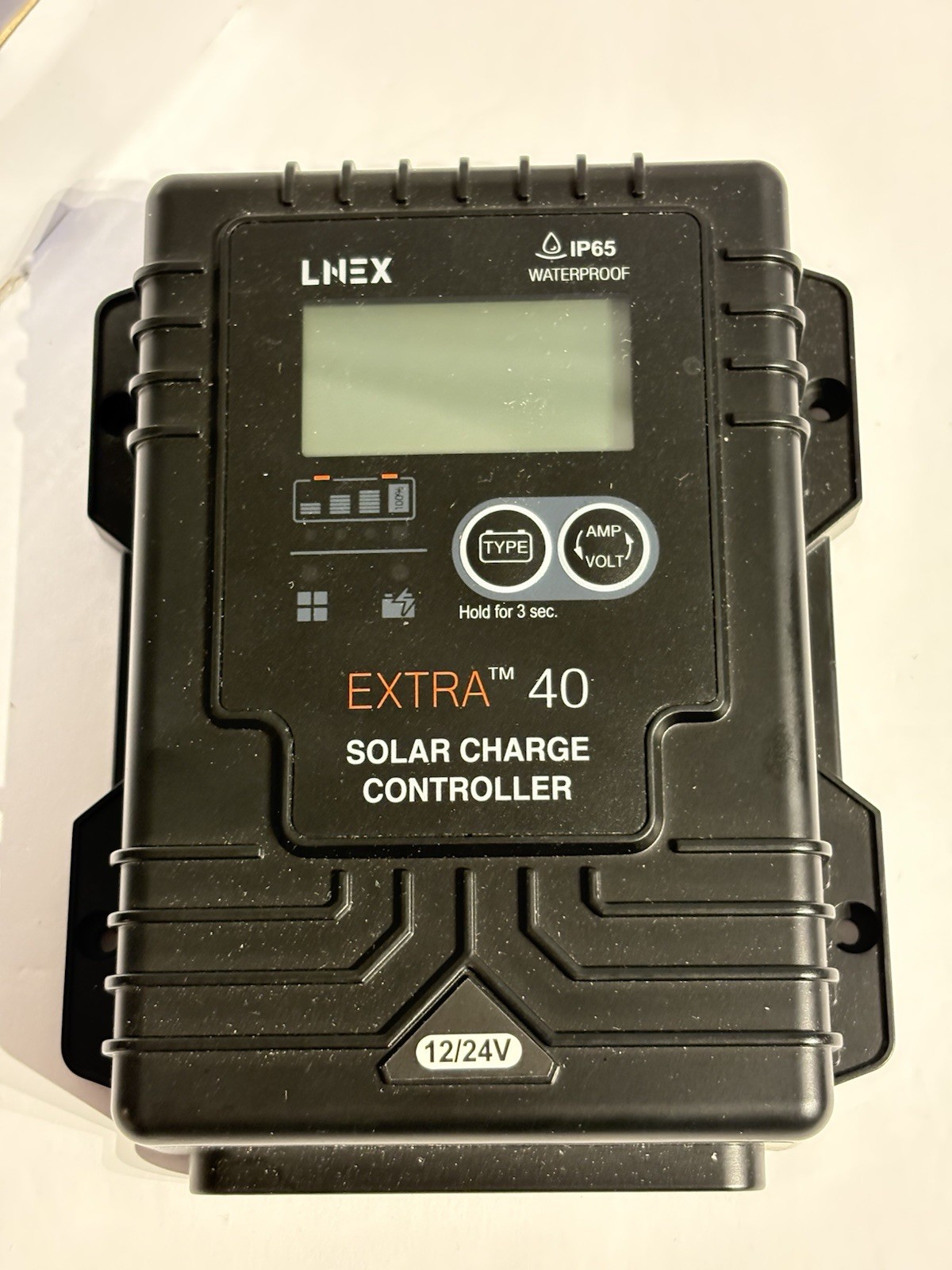 LNEX EXTRA 40 Solar Charge Controller 40A 12/24V IP65 Waterproof LCD