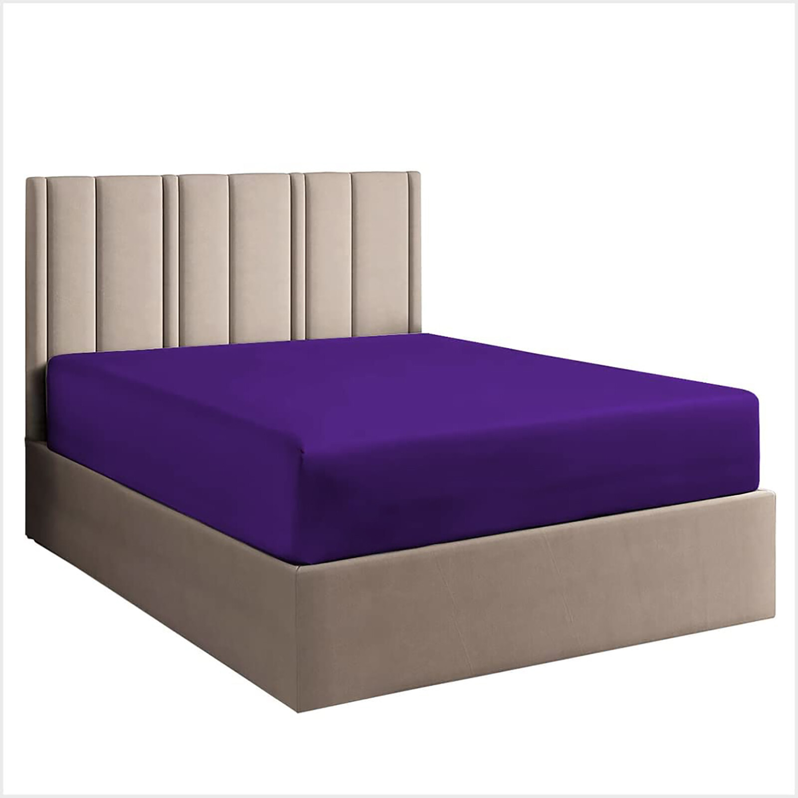 Extra Deep Pocket 6 PCs Sheet Set 1000 Count 100% Cotton Purple Solid