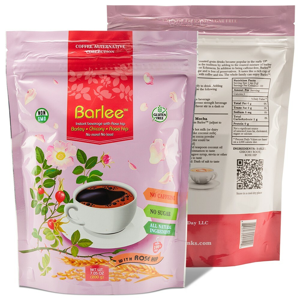 Barlee RoseHip - Coffee Alternative Beverage Blend ,Coffee Substitute Pack of 2
