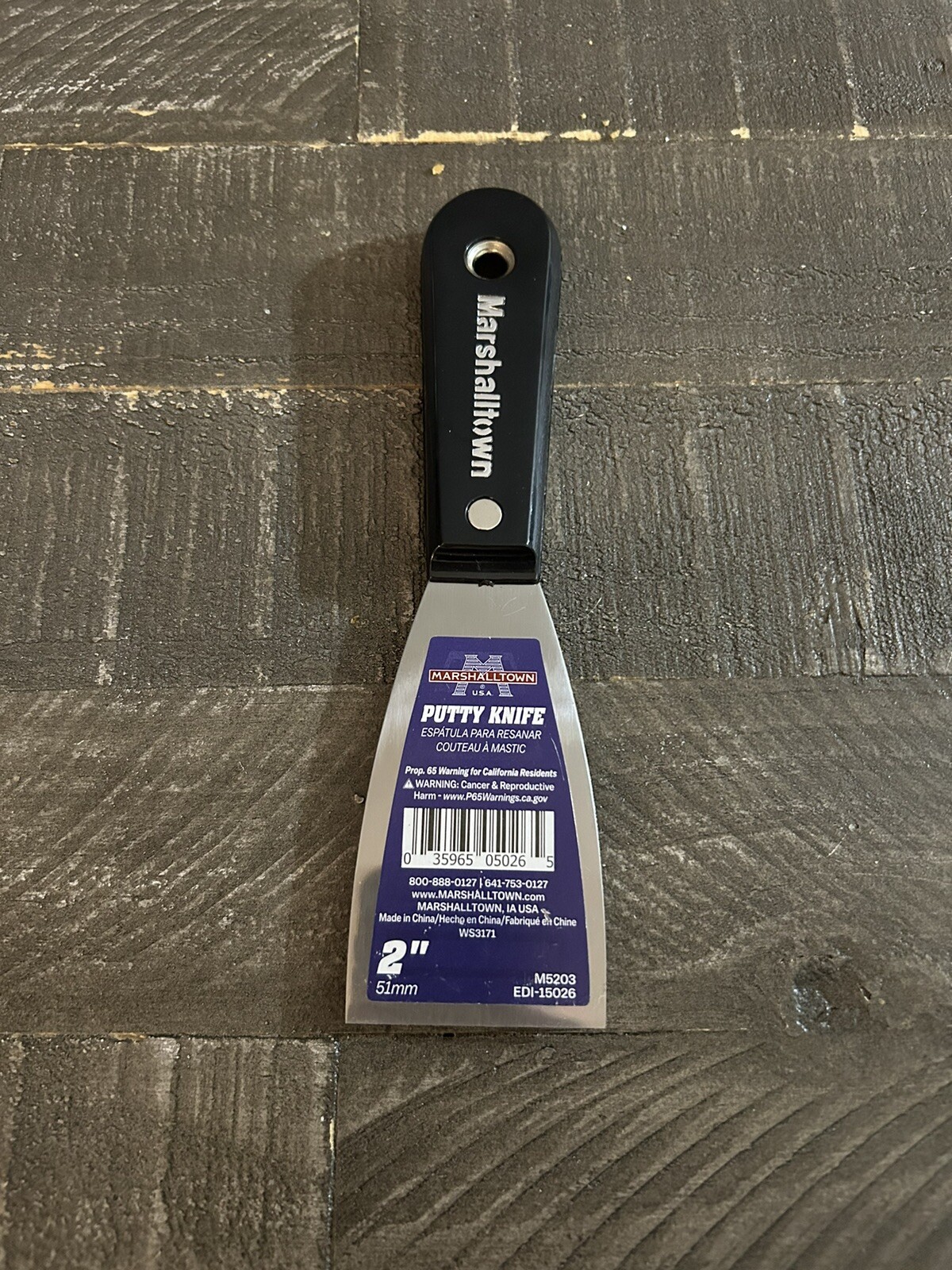 Marshalltown 2" Flexible Putty Knife Carbon Steel Blade For Drywall Repair M5203