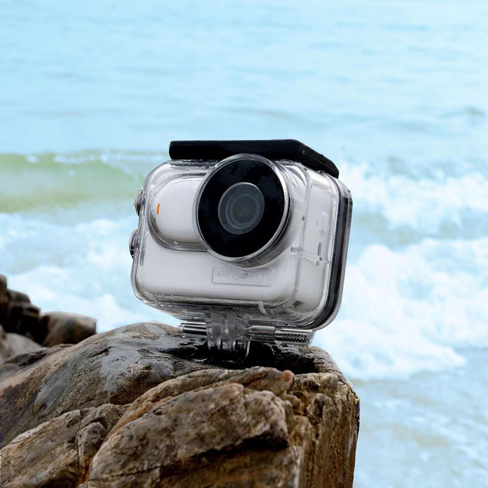 Waterproof Case WIth Bracket Screw Durable For Camera Clear Shooting Underwater