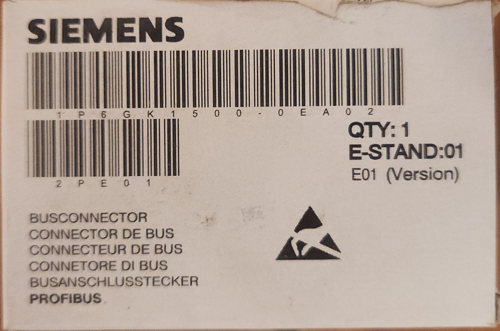 SIEMENS 6GK1500-0EA02 PROFIBUS CONNECTOR