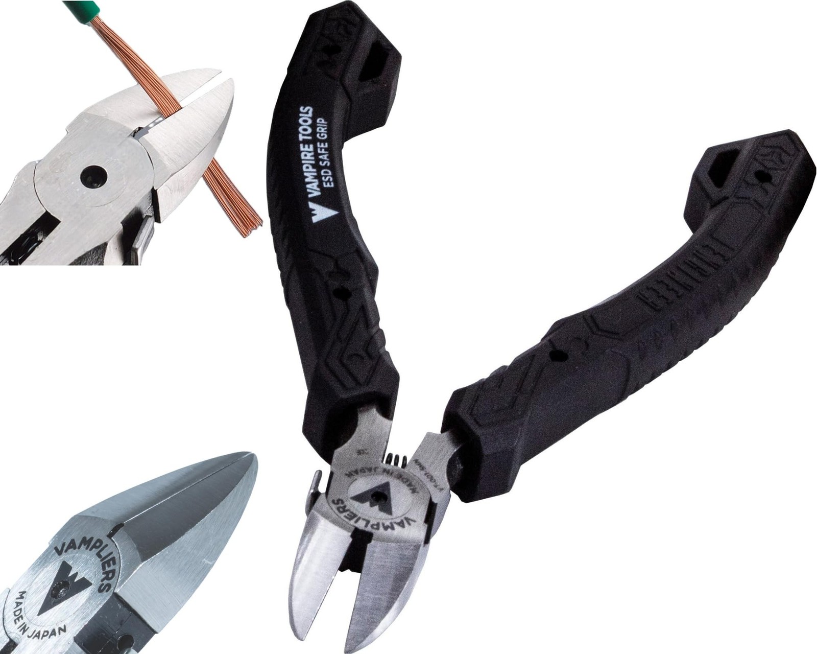 VAMPLIERS 4.75" Precision Flush Cutters. Made in Japan. Professional Grade Si...