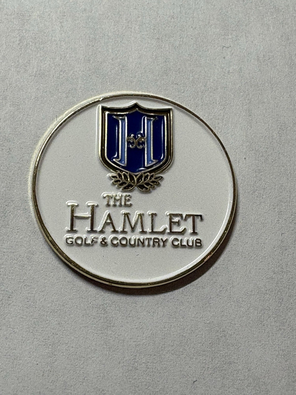 The Hamlet Golf & Country Club 1" Coin Style Golf Marker - Commack, New York