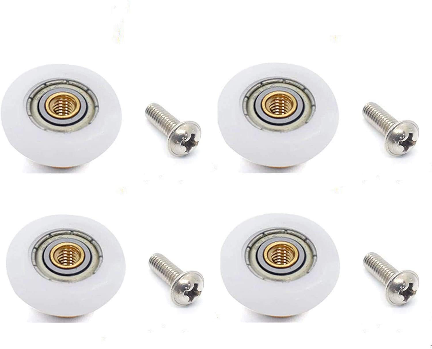 4PCS/Pack Glass Sliding Door Pulleys,For the Roller diameter 19mm, YQl03-4Pcs