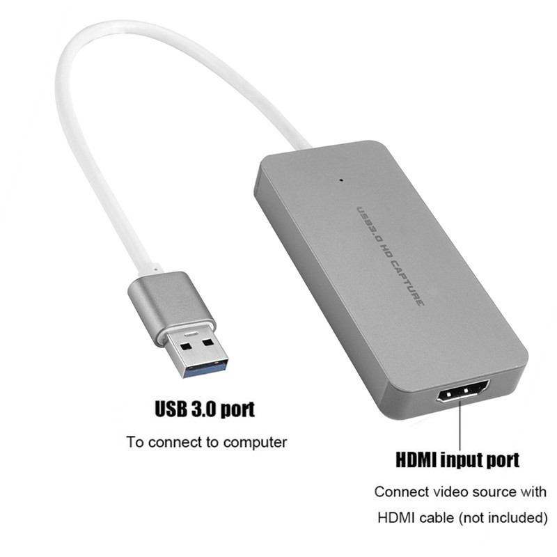 HDMI to USB 3.0 Video Capture Card 1080p Live Streaming Game Record for PS4 Xbox