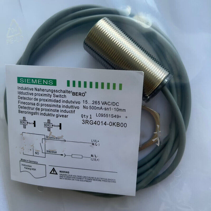 1PC Siemens 3RG4014-0KB00 Inductive Sensor New 3RG40140KB00