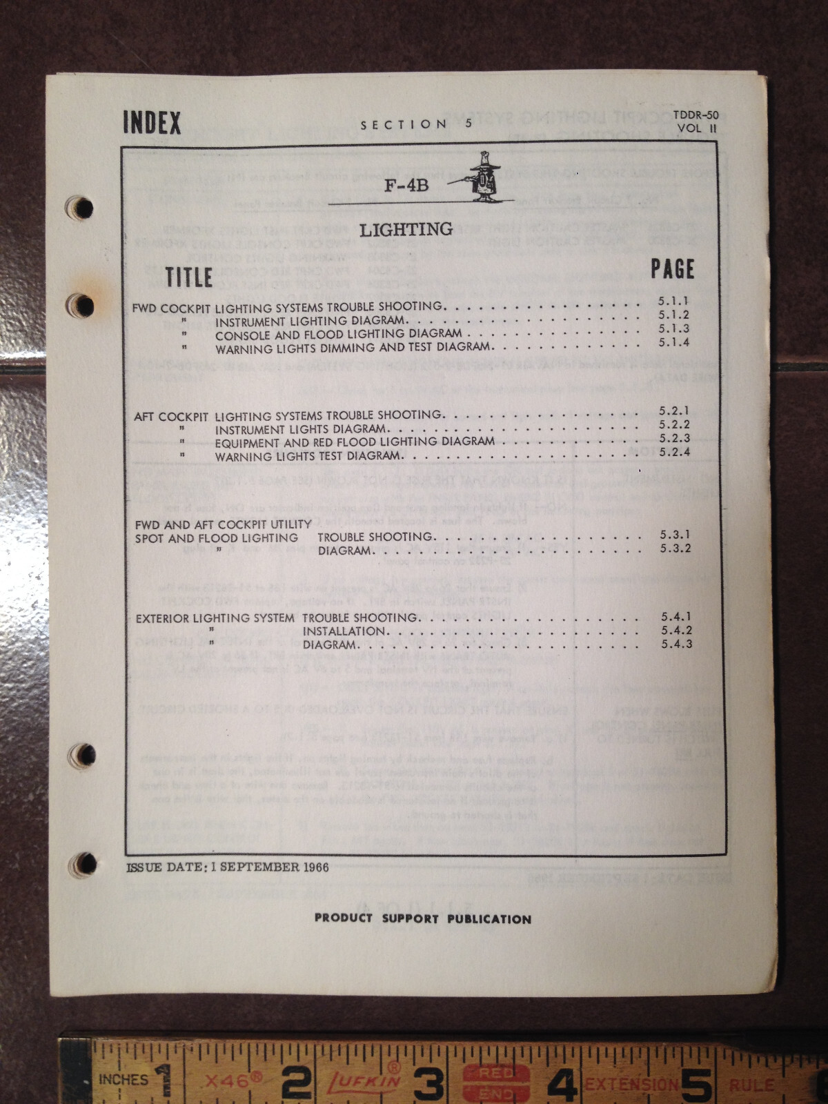 McDonnell F-4B Lighting Troubleshooting Booklet