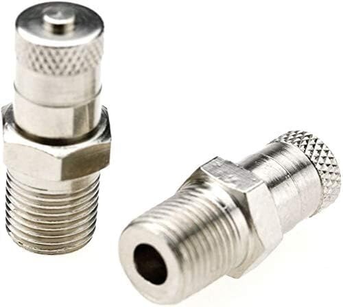 2 Pcs 1/8 Inch Bspt Bsp Schrader Tank Valve 25mm Wheel Air Compressor 35 Bar 500