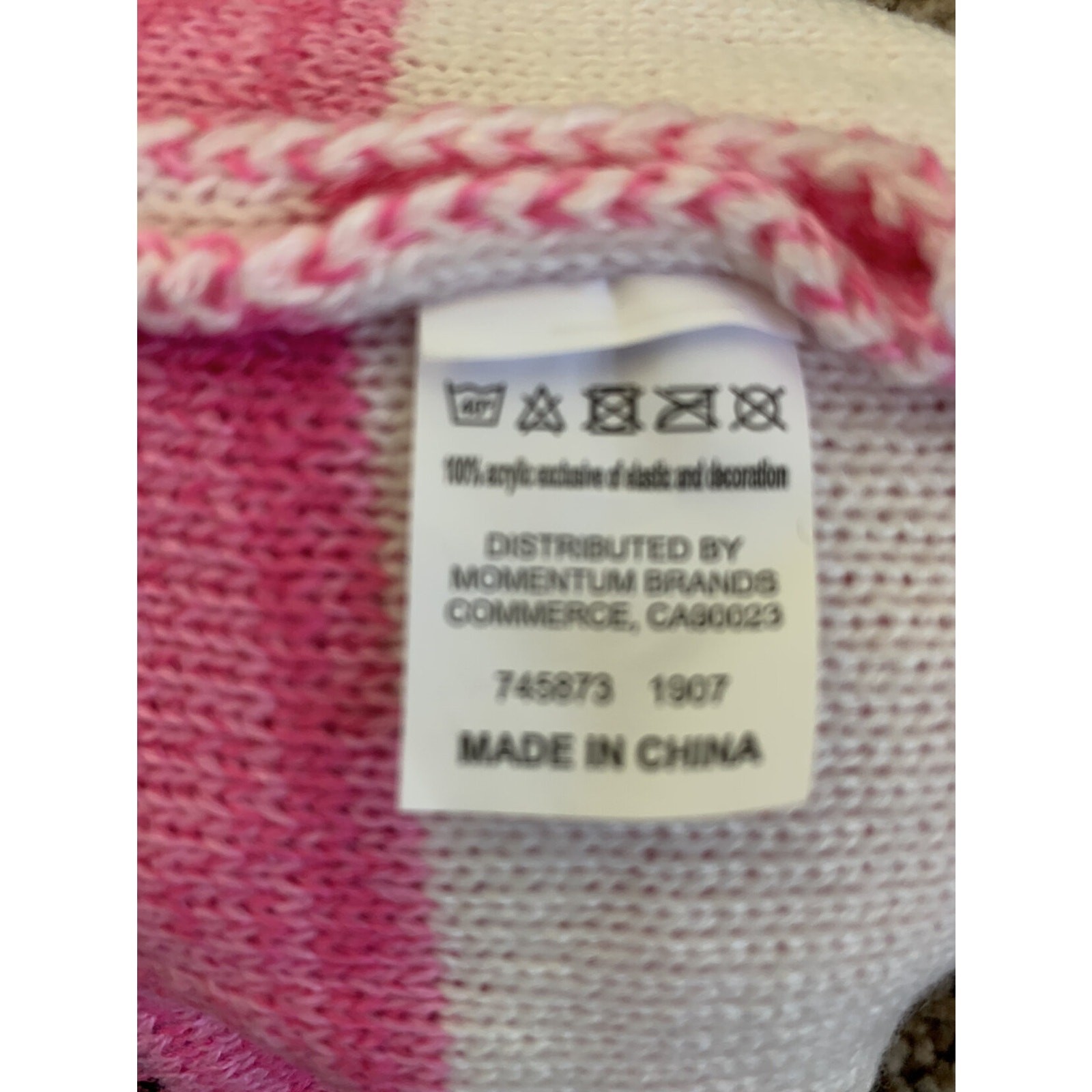 Foxy Pom Beanie Size 2-3yr