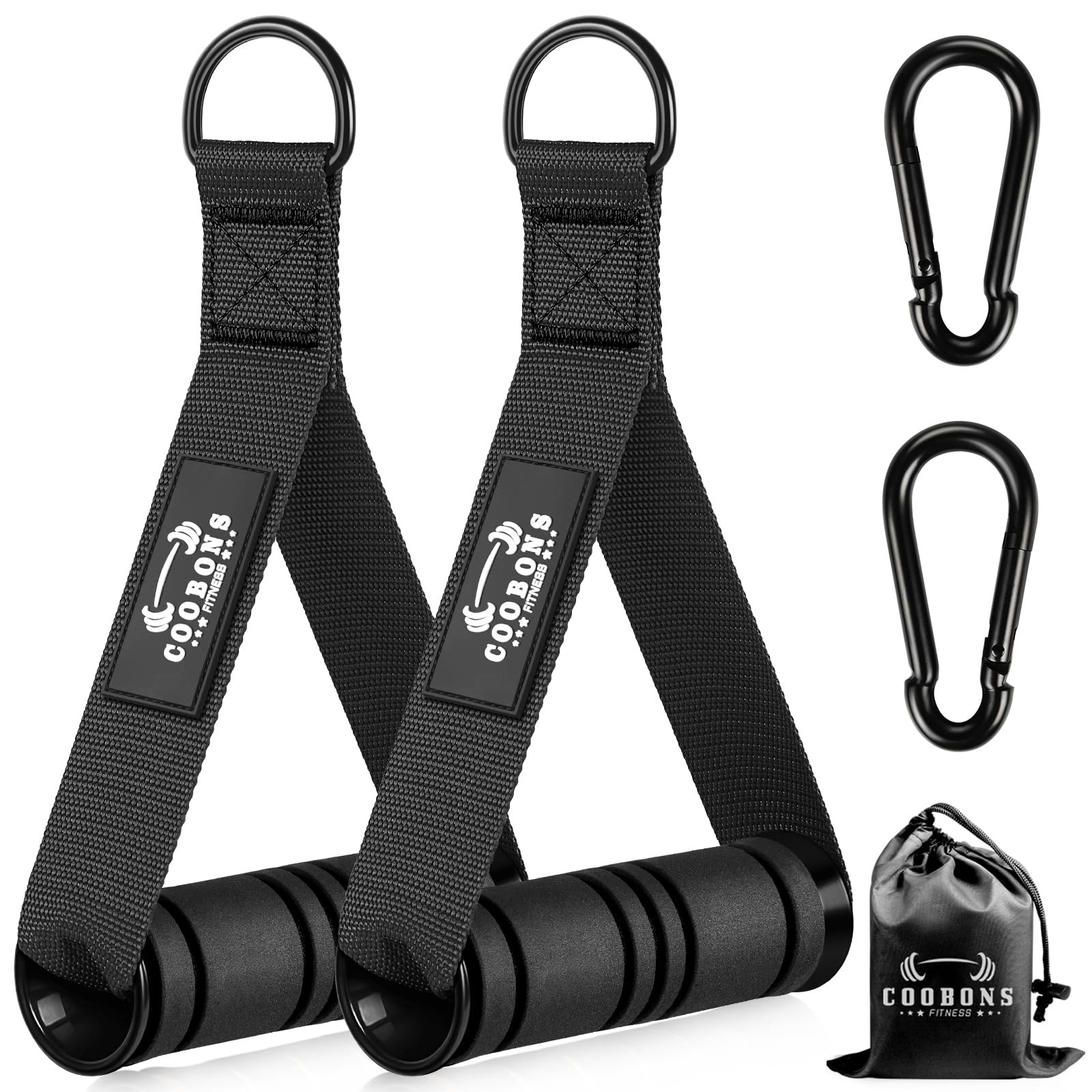 Heavy Duty Exercise Handles, Gym Cable Handles for Cable Machine Attachments,