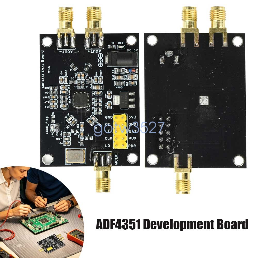 RF Signal Generator 35MHz-4.4GHz ADF4351 PLL Module with SMA Female 0.1KHz Step
