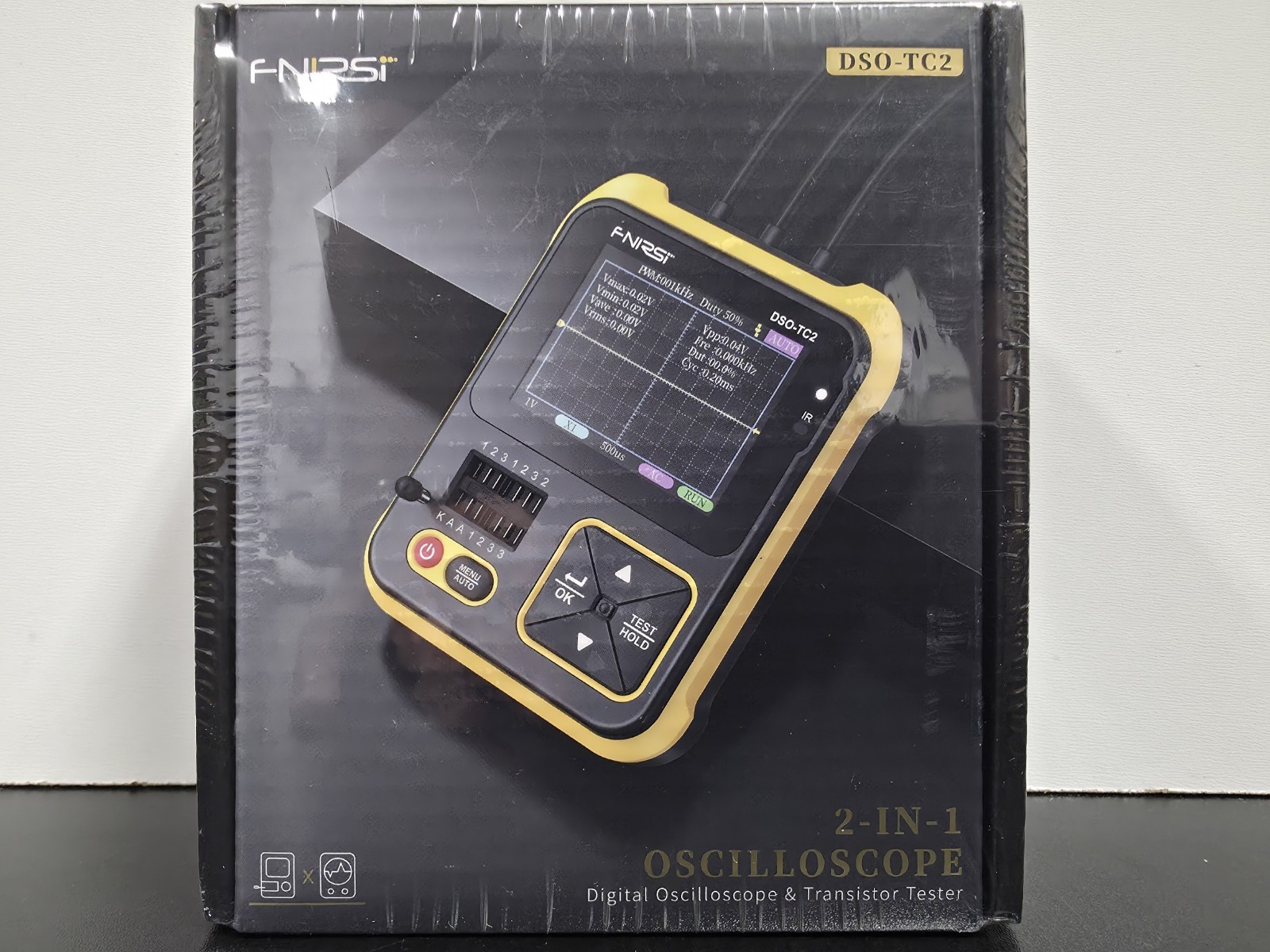 FNIRSI DSO-TC2 2-In-1 Handheld Digital Oscilloscope Transistor Tester NEW/SEALED