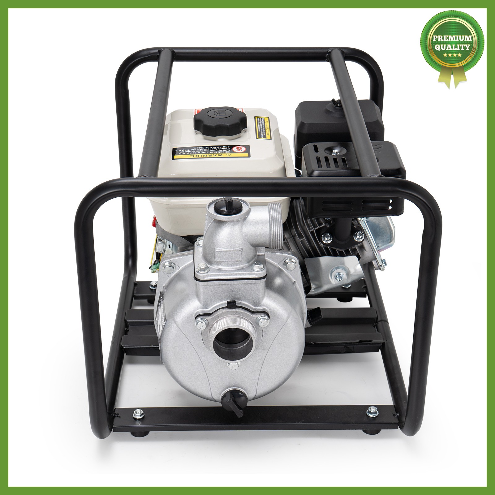 Gas-Powered Water Pump 2'' Semi-Trash Water Pump Transfer Pump 158GPM 26.2ft