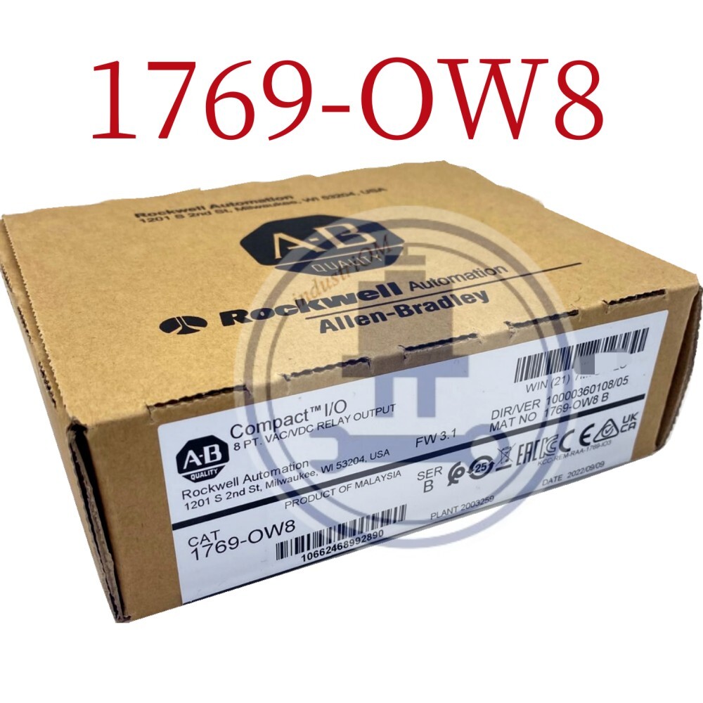 New 1769-OW8 Compact I/O 8 Pt VAC/VDC RELAY Output Module