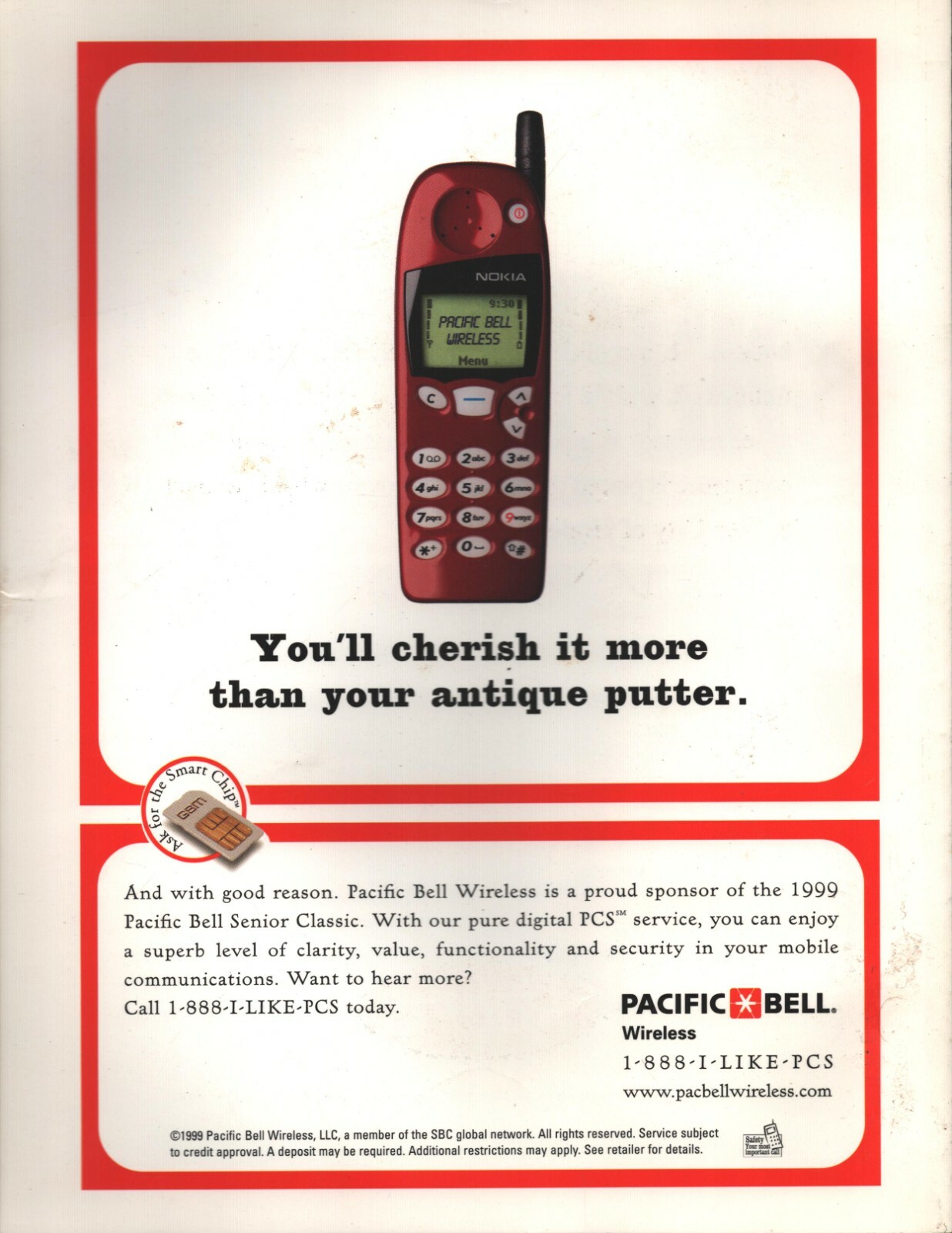 Pacific Bell Senior Classic - Golf Program - October 25 thru October 21, 1999