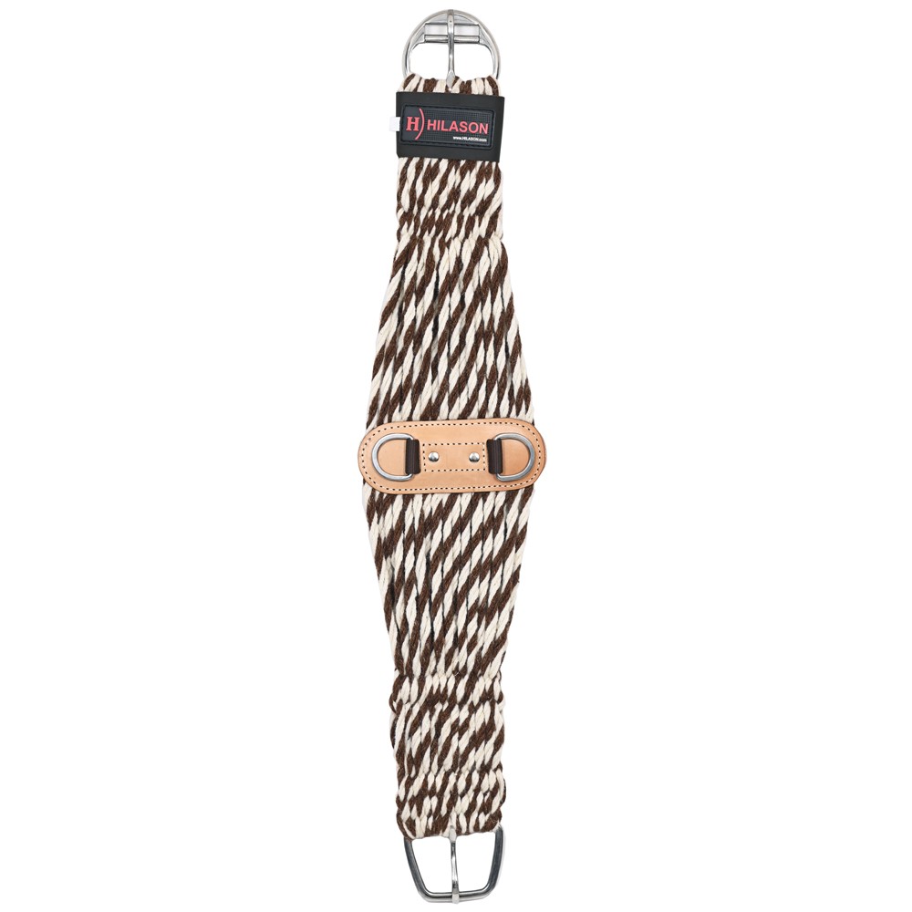 HILASON Horse Western 27 Strand Double Weave Two-Tone Roper Cinch 28 in