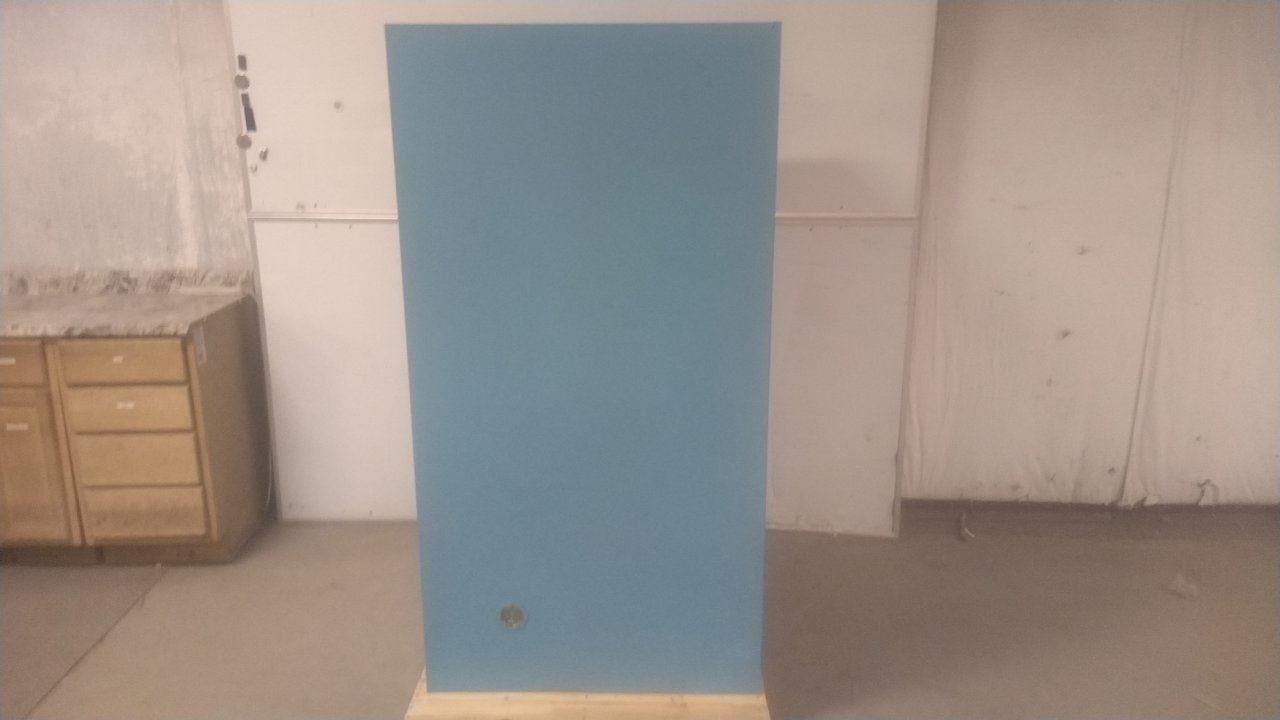 Justrite 896022 60 Gal Storage Capacity Blue Steel Corrosives Safety Cabinet