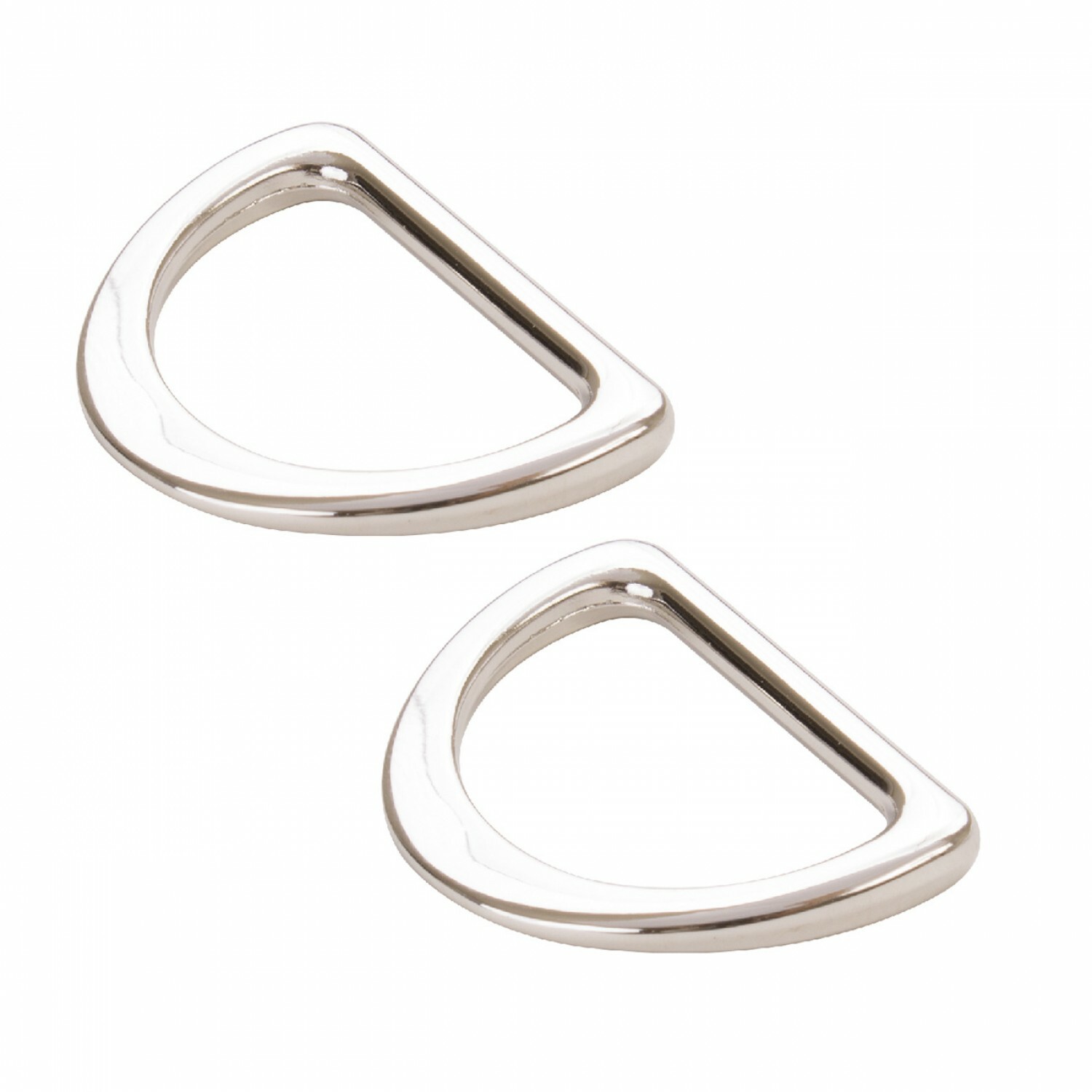 By annie D Ring Flat 1in Nickel Set of Two HAR1DRNTWO