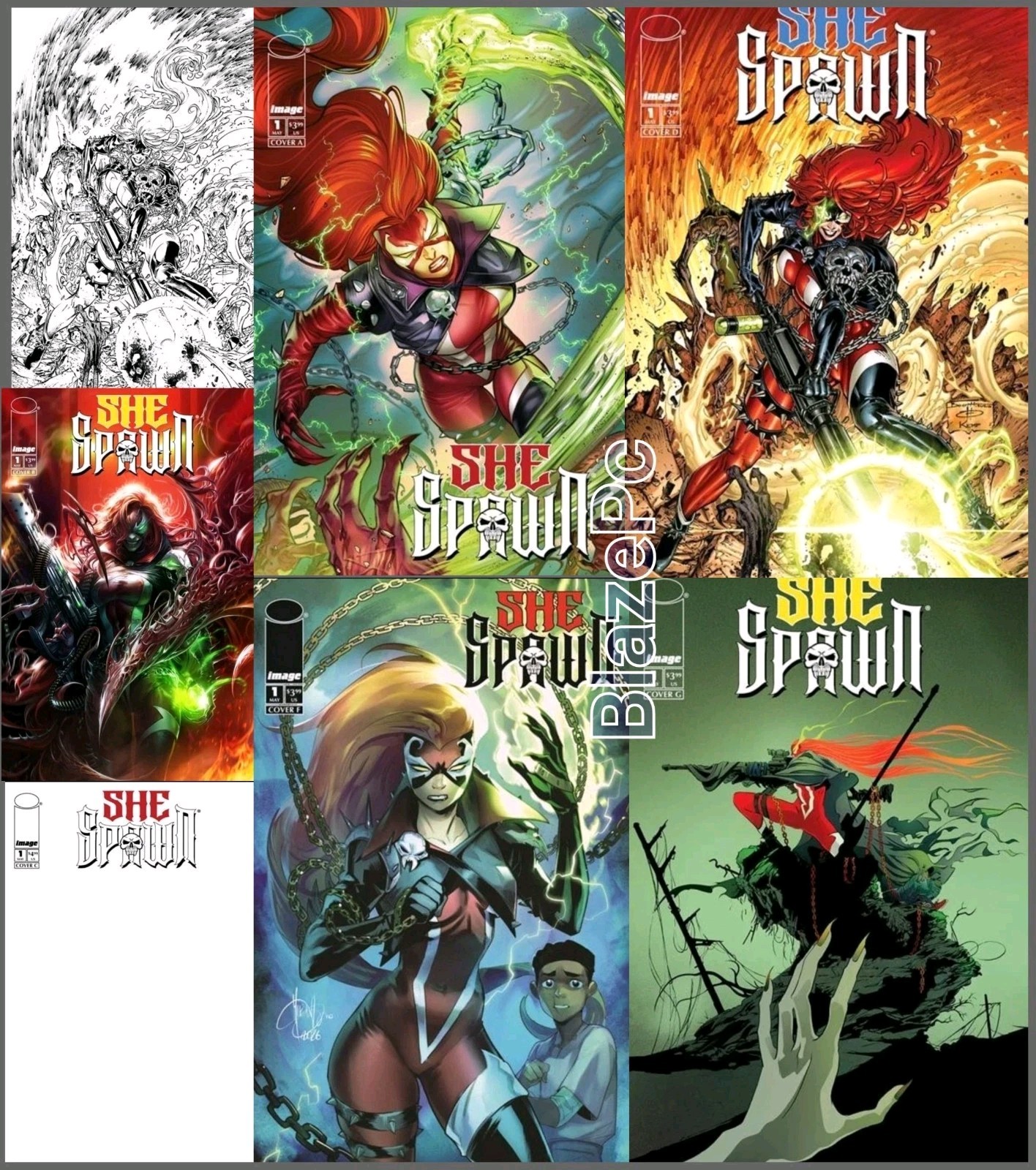 She Spawn #1 Cover A B C D E F G Variant Set Options Image Comics 2026 NM