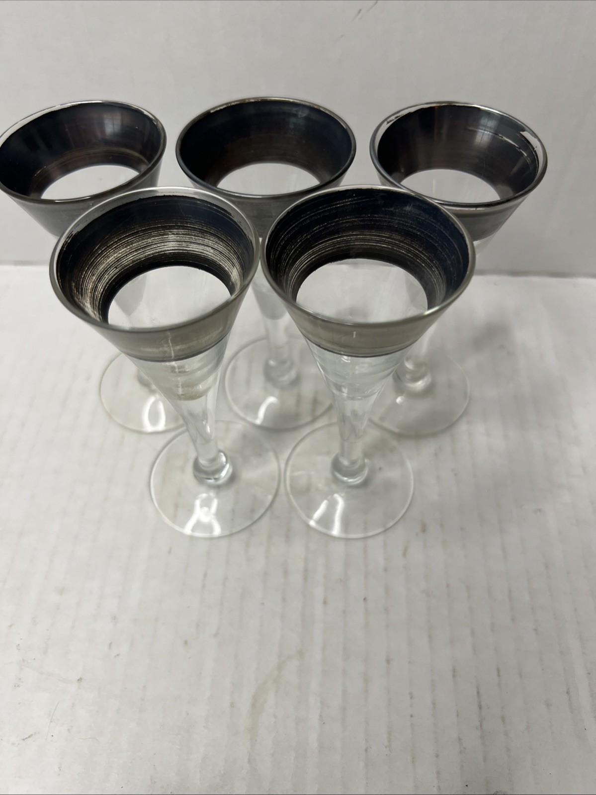 VUNTAGE DOROTHY THORPE STYLE SHOT GLASSES SET OF 5