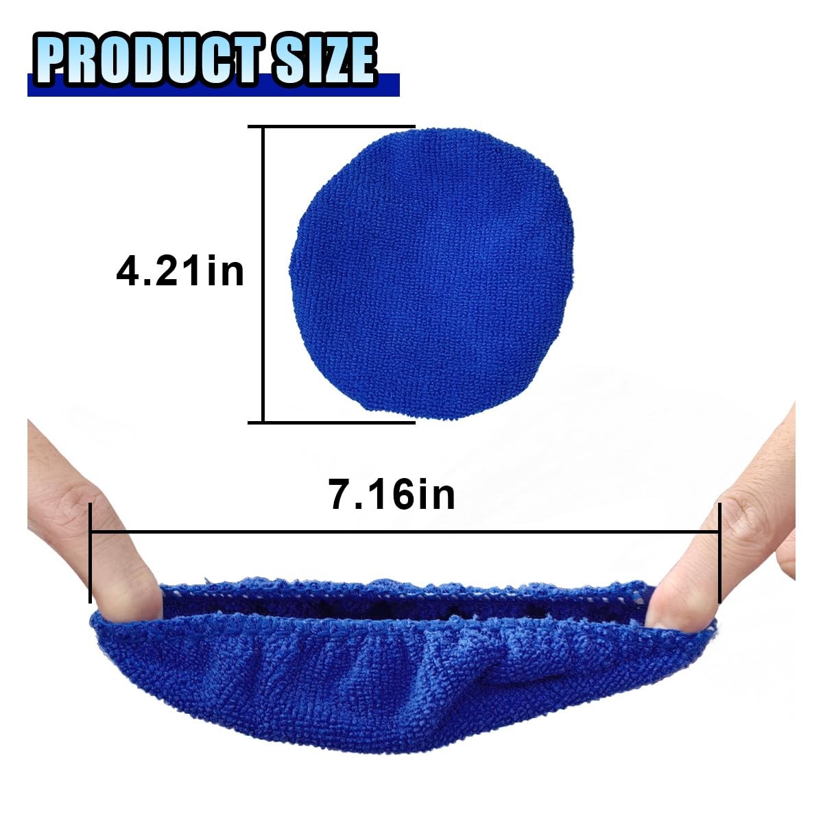 Microfiber Windshield Cleaning Cloths Replacement Tool Pads Bonnet Wipes 7 Pa...