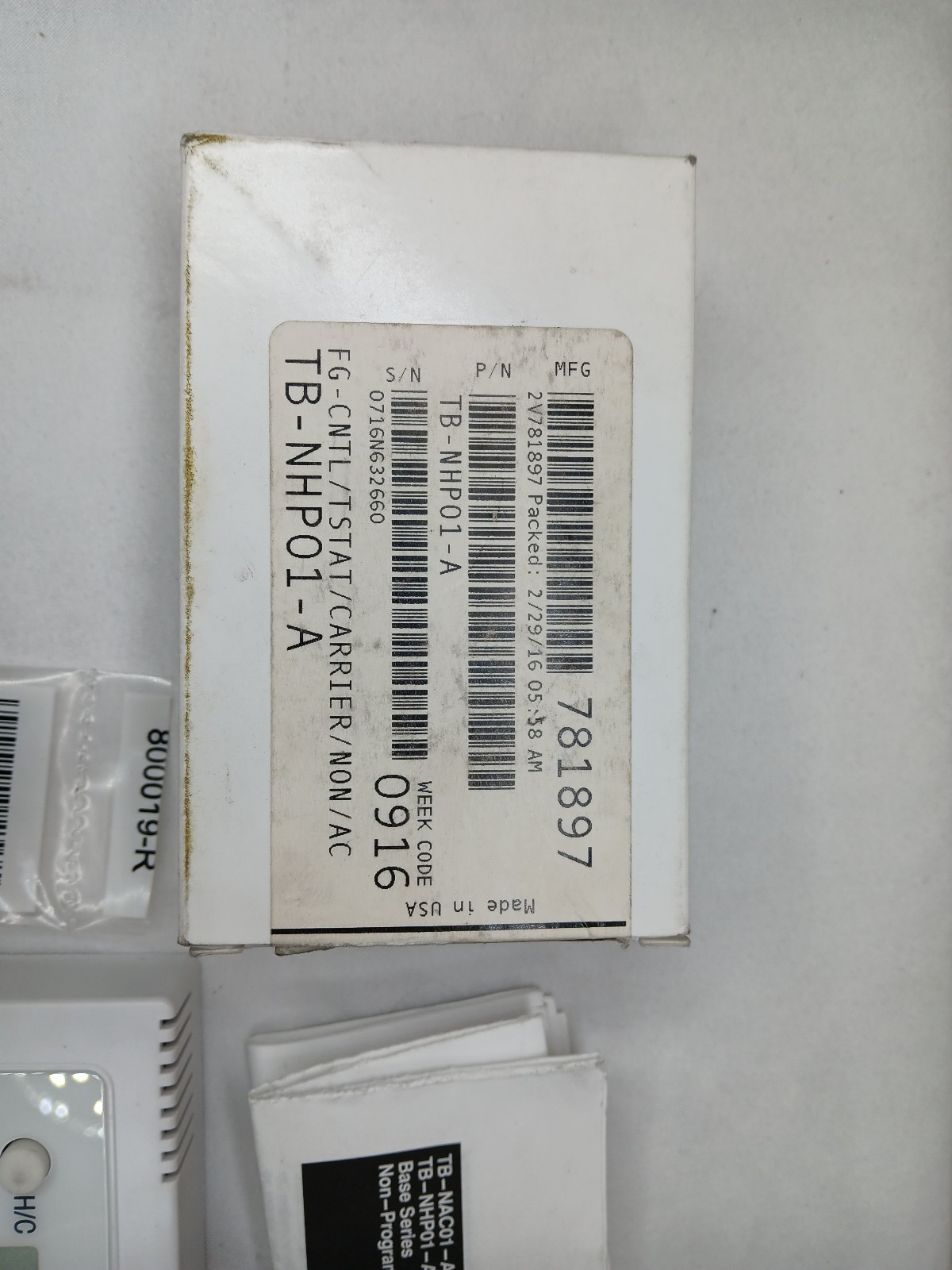 TB-NHP01-A Thermostat