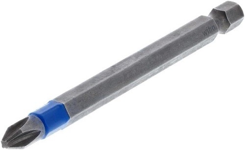 Wiha 70302 Terminatorblue Impact Bit Phillips #2 - 3.5 Inch - 2 Pack