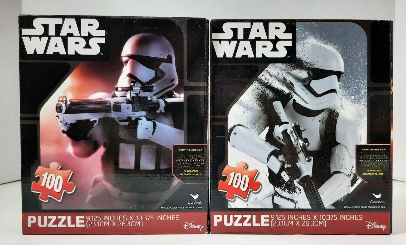 DISNEY STAR WARS The Force Awakens  2 Puzzle Pack “100 Pieces each” Cardinal