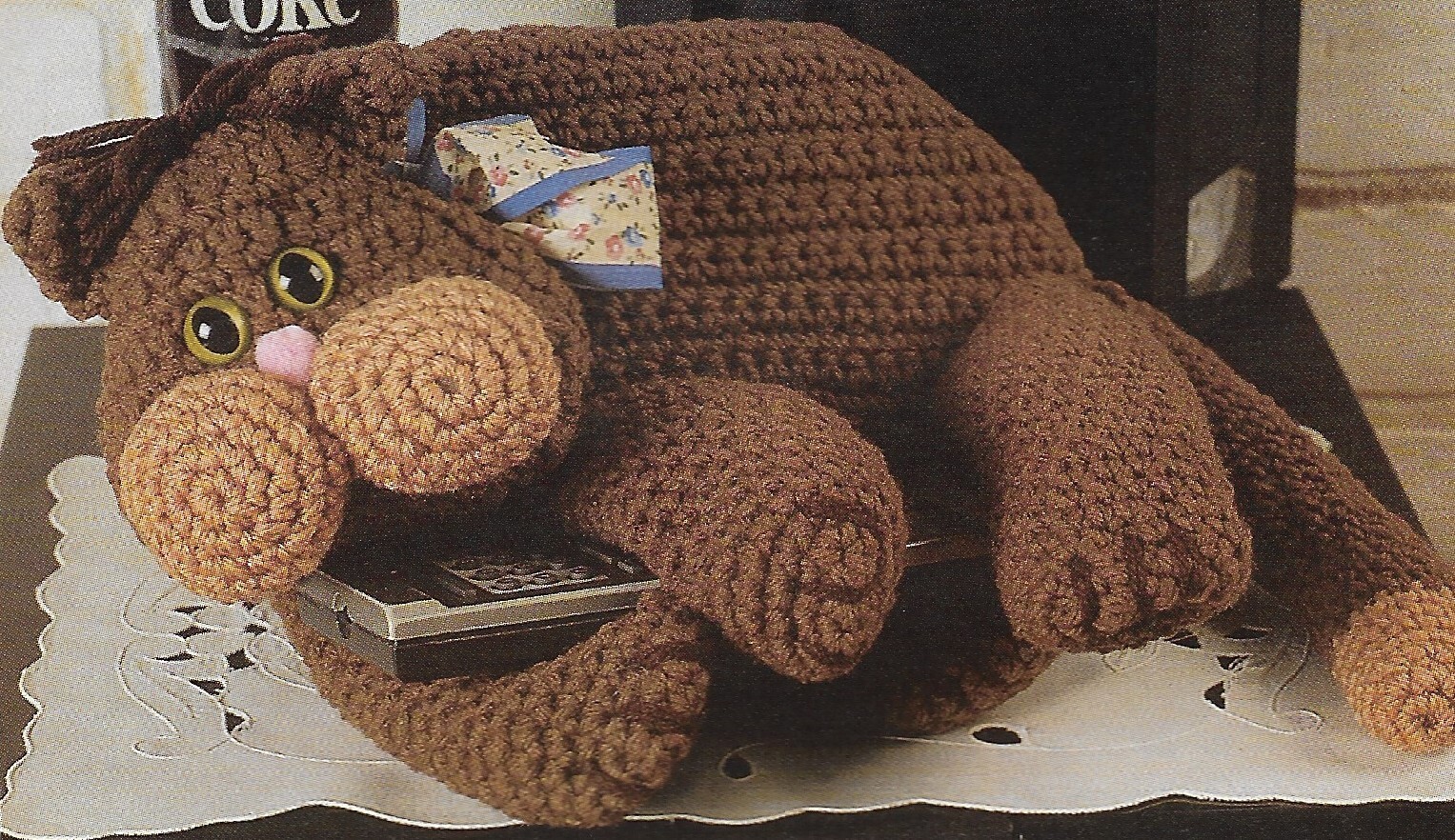 TV Jake, remote control holder crochet pattern instructions
