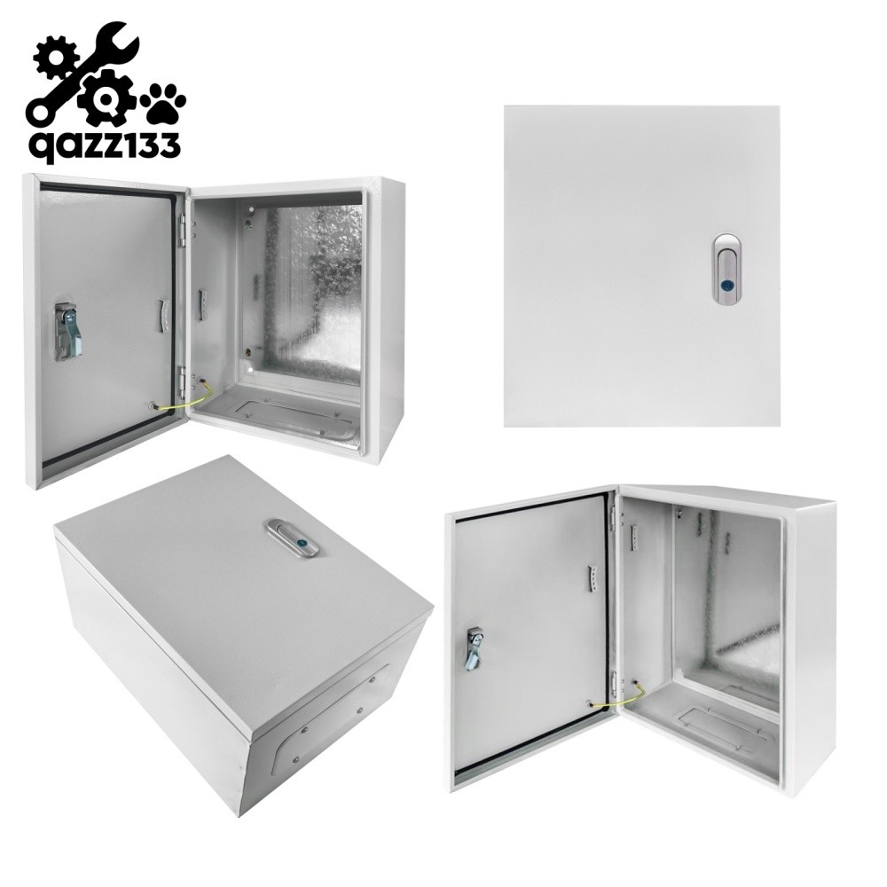 12/16/20/24" IP65 Steel Electrical Enclosure Wall Mount Junction Box Outdoor