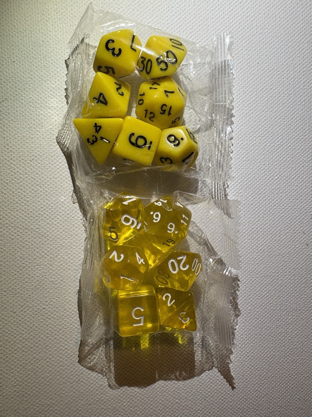 14pcs YllwPolyhedral Dice Set for Dungeons & Dragons DND RPG MTG Game Toy Bag US
