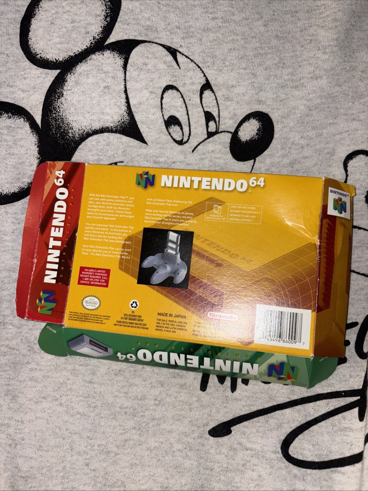 Nintendo 64 N64 Controller Memory Pak Box Box Only