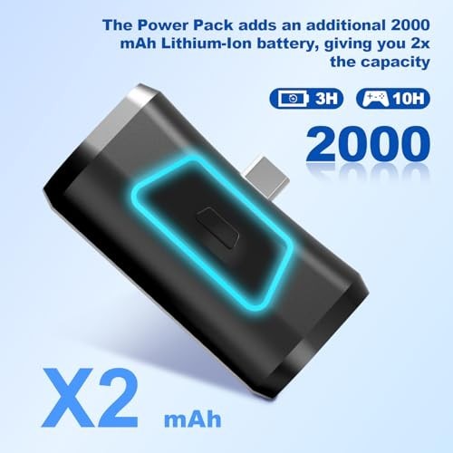 Rechargeable 2000mAh Battery Pack for PS5 DualSense/Edge Controller, Wireless Ch