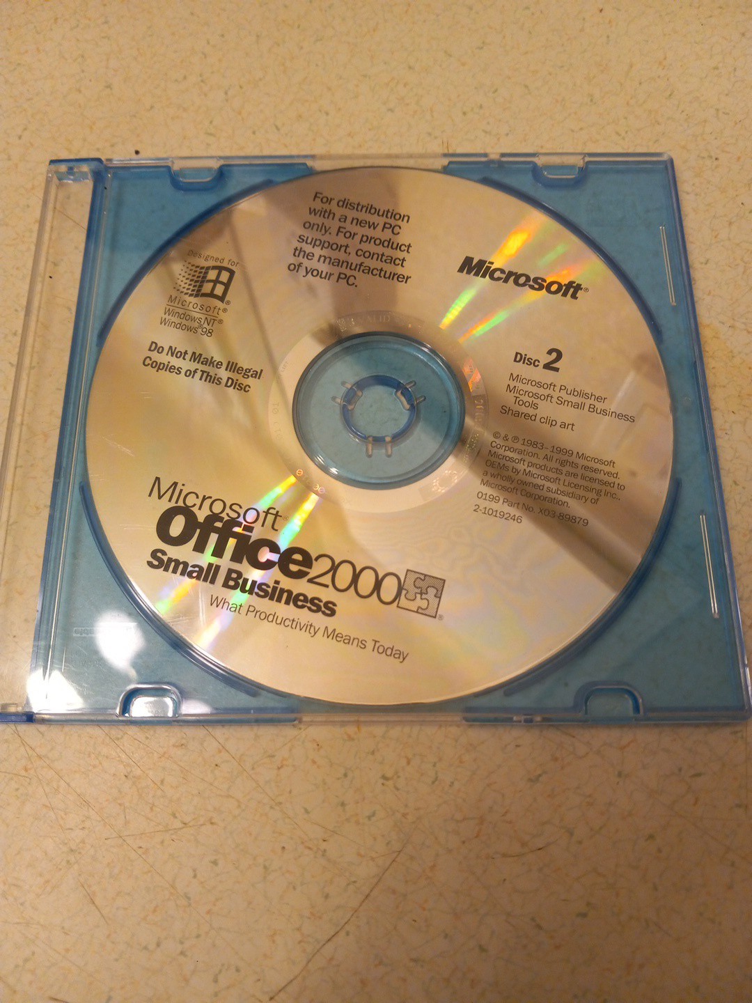 Microsoft Office Small Business 2000  - Disc 2 Only