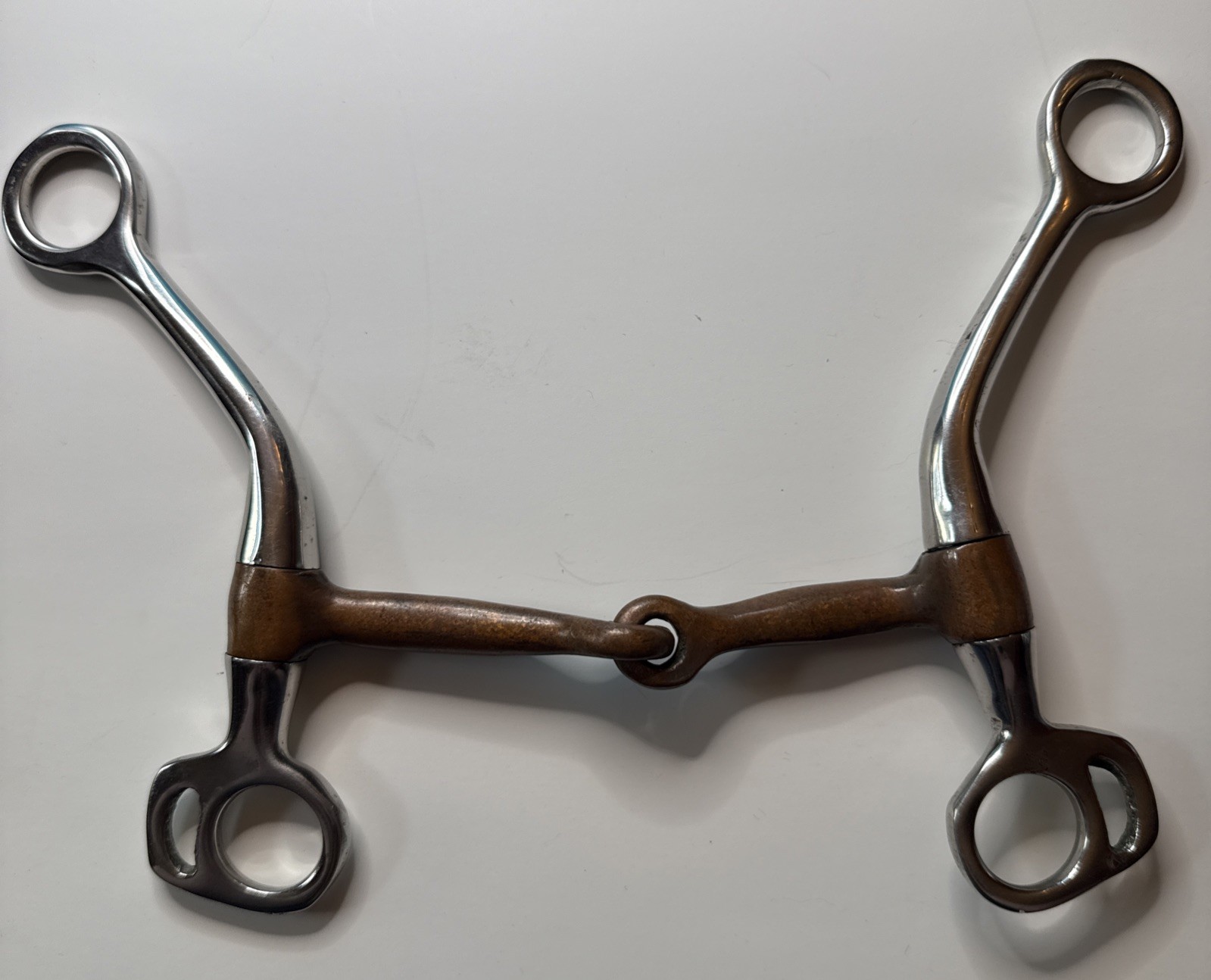 Vintage Snaffle Bit with Shanks